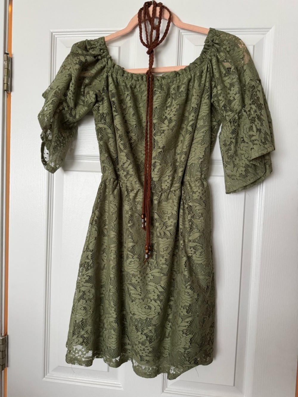 Bailey Blue Green Lace Dress Size Medium